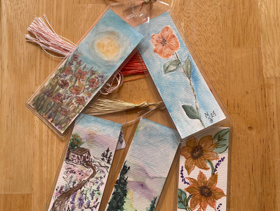 Tiny Art Workshop: Watercolor Bookmarks with Marie Gervacio
