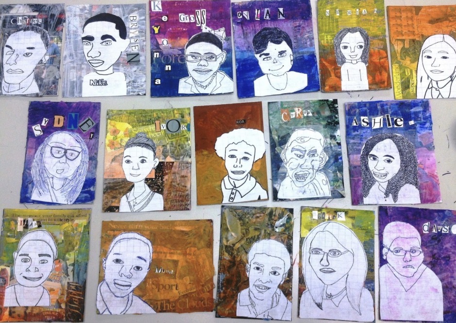 Mixed Media Portraits: Identity in Layers for (ages 12-16) with Kelsey Stap - Spring 2