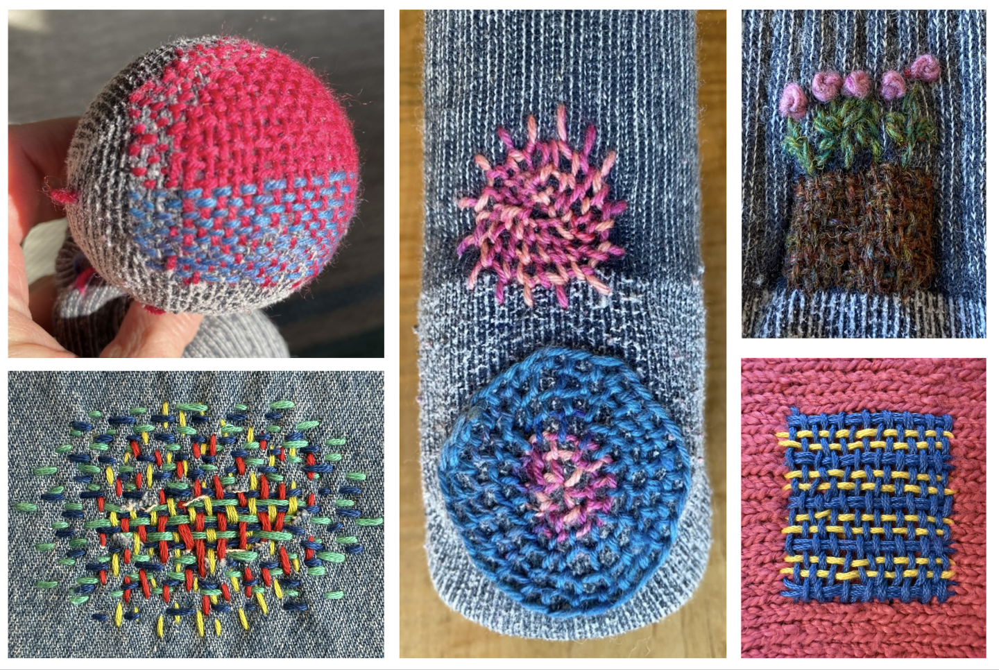 Embellishmending 102 – Mini Weaves for Clothing Repair with Sienna Larson (one-day) - 5/5