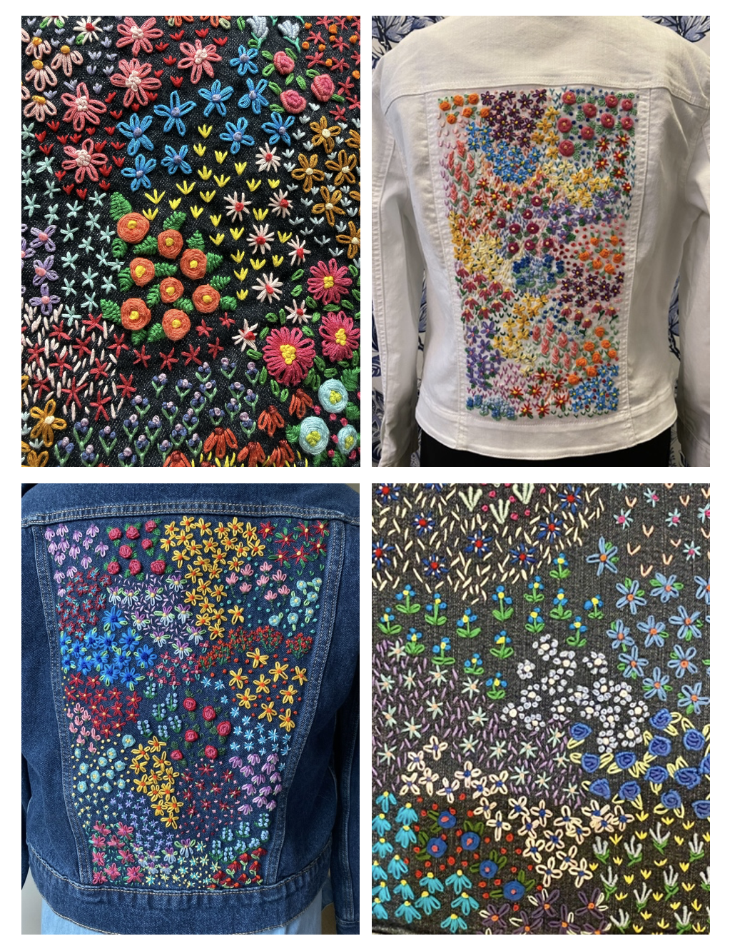  Field of Flowers Embroidered Denim Jacket with Sienna Larson - Spring 1