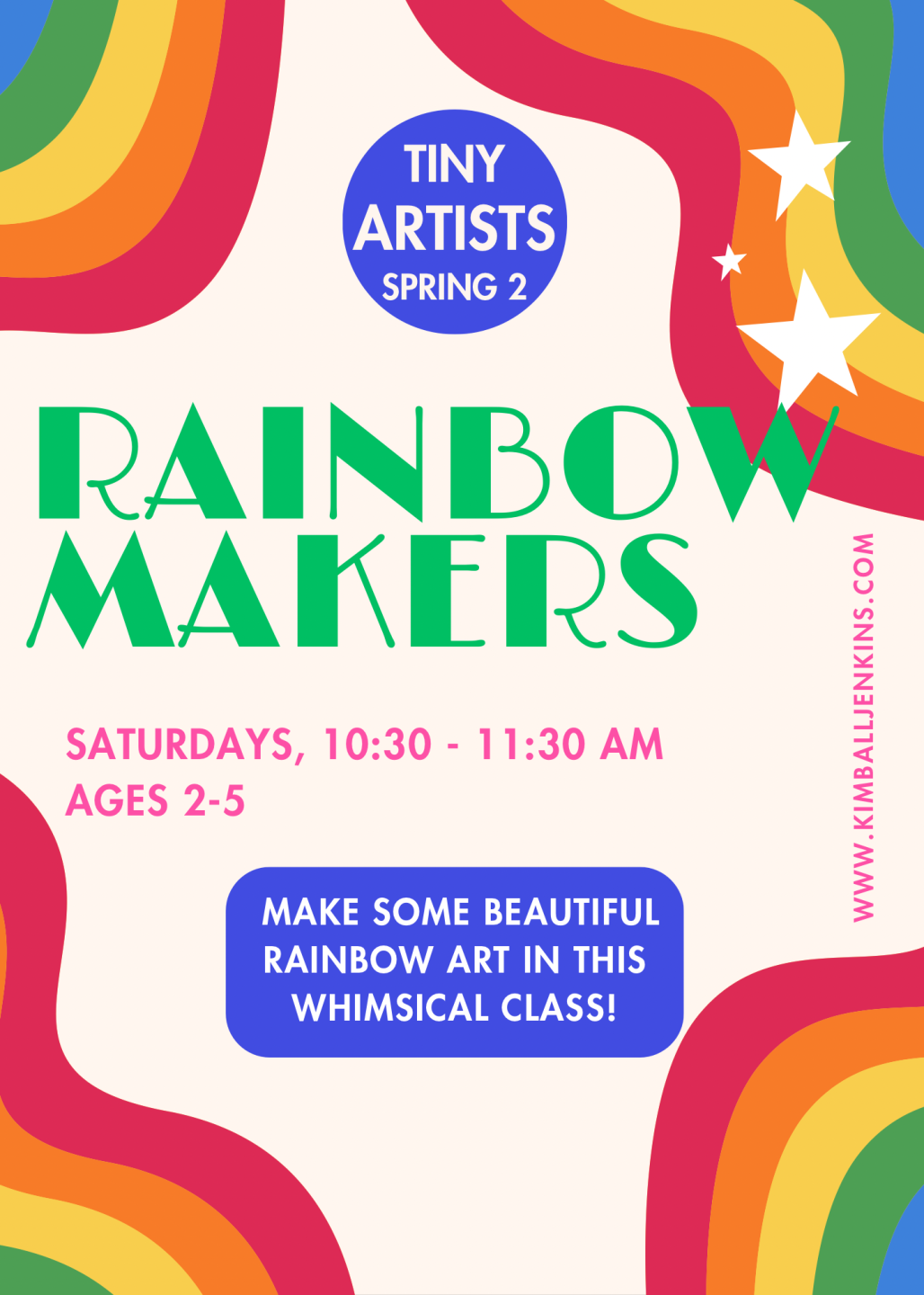 KJ Tiny Artists: Rainbow Makers with Ari Murphy (ages 2-5) - Spring 2